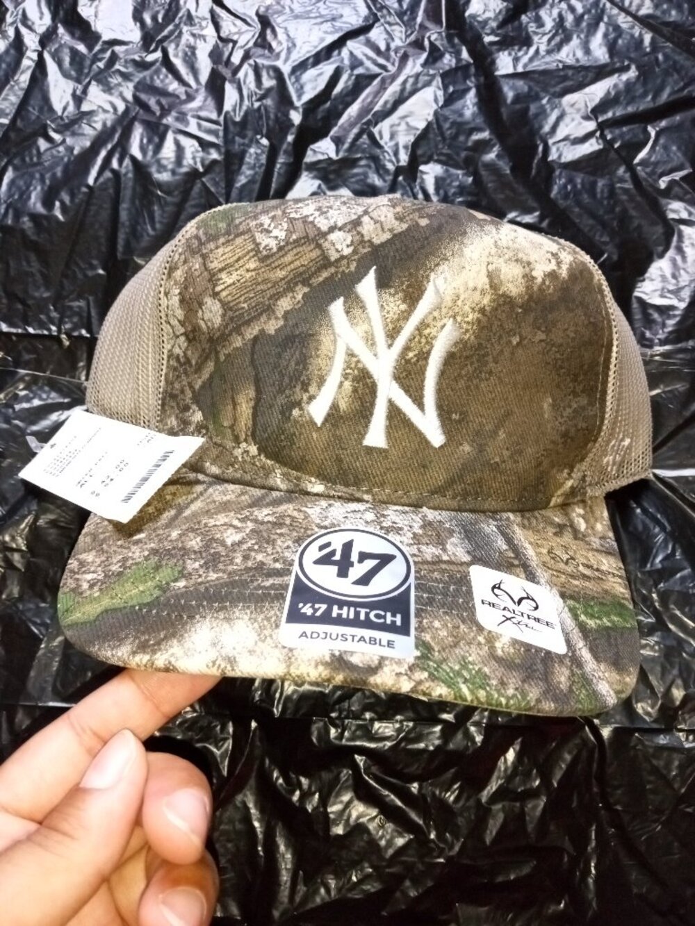 (NWT) ’47 Brand MLB New York Yankees Camo Hitch Trucker Hat